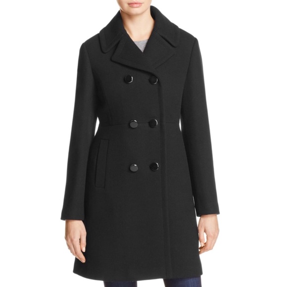 KATE SPADE • Black Add A Layer of Meaning Coat - Picture 2 of 8